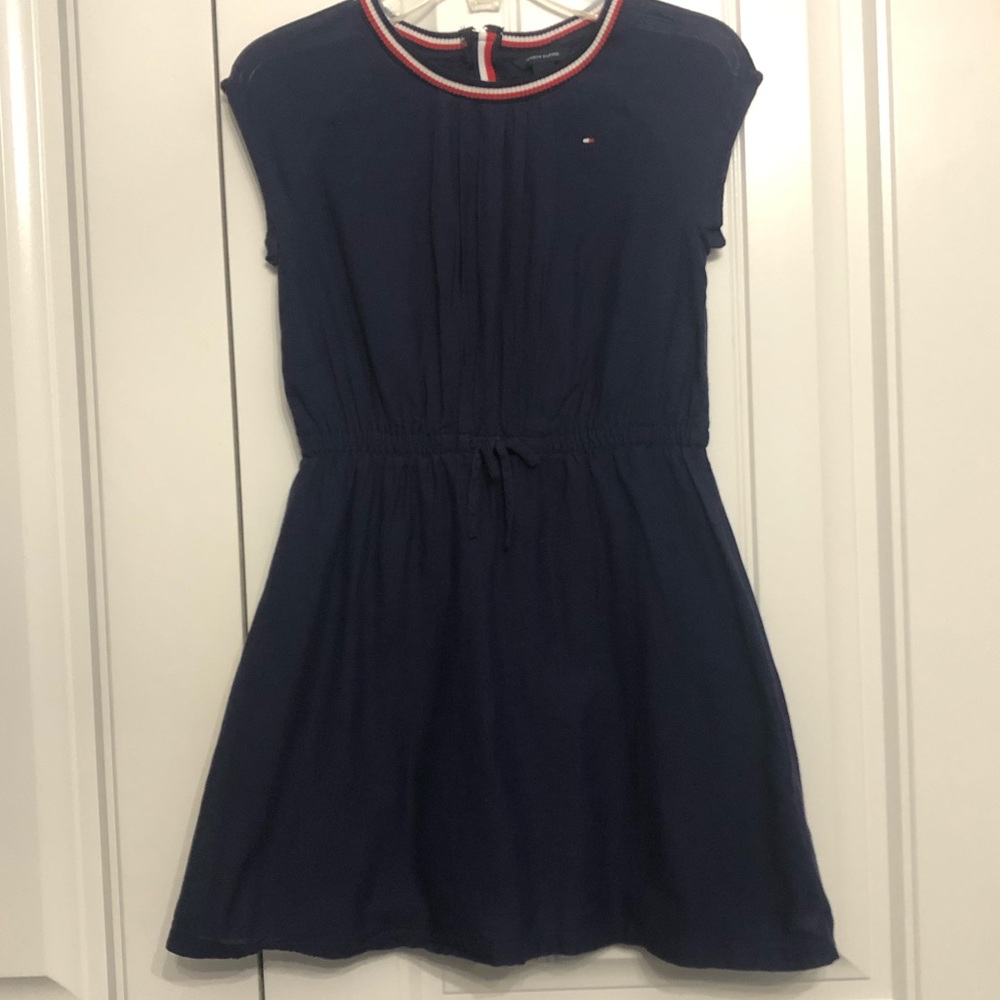 *Final Price Drop! Tommy Hilfiger navy blue dress with small logo; 8 - Picture 3 of 8